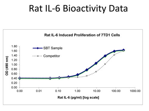 Bioactivity of Rat IL6