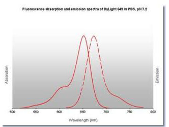 DyLight™ 649 Fluorescence Spectra