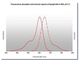 DyLight 649 Fluorescence Spectra.