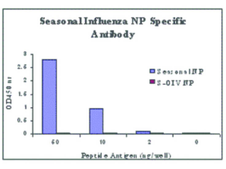 ELISA of Seasonal H1N1 Nucleocapsid Protein Antibody