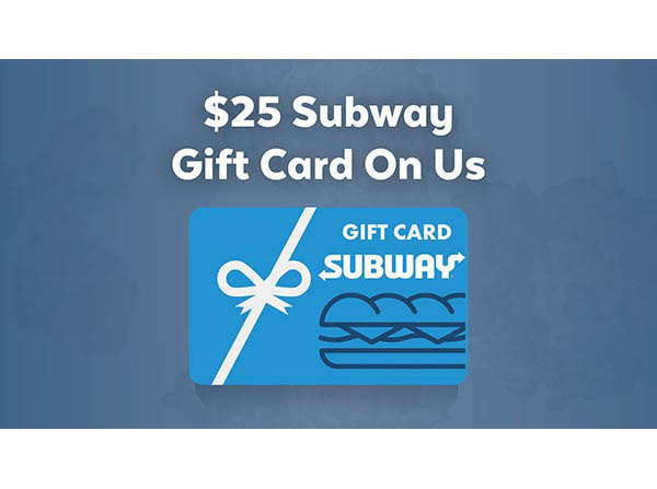 $25 Subway Gift Card